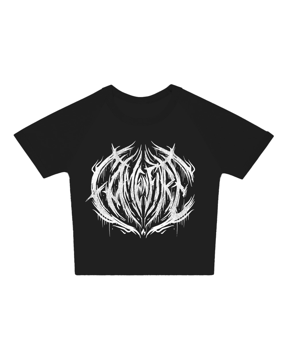 Metal Logo Crop Top