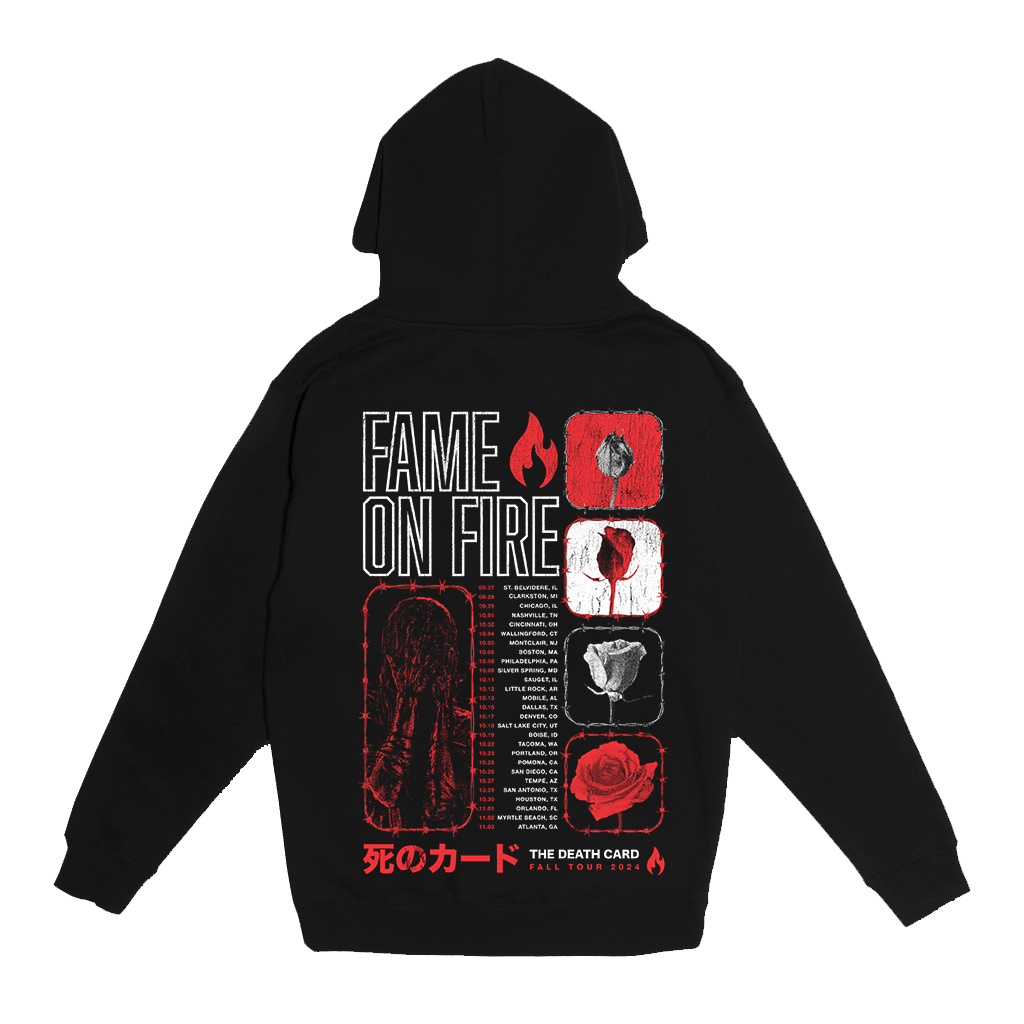 Barbed Wire Rose Tour Hoodie